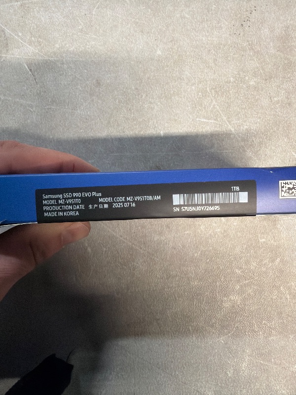 Photo 1 of ***FACTORY SEALED*** Samsung 990 EVO Plus SSD 1TB, PCIe Gen 4x4, Gen 5x2 M.2 2280, Speeds Up-to 7,150 MB/s, Upgrade Storage for PC/Laptops, HMB Technology and Intelligent Turbowrite 2.0, (MZ-V9S1T0B/AM)