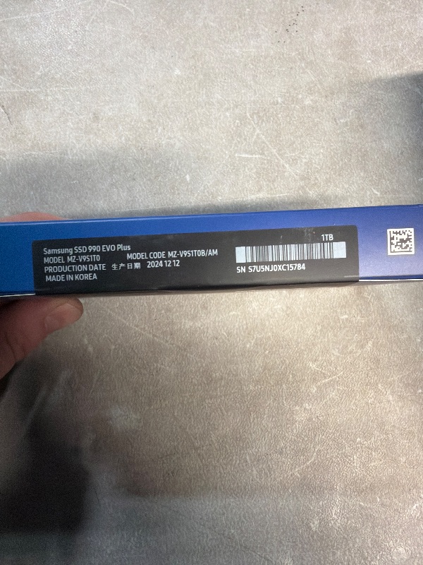 Photo 1 of ***FACTORY SEALED*** Samsung 990 EVO Plus SSD 1TB, PCIe Gen 4x4, Gen 5x2 M.2 2280, Speeds Up-to 7,150 MB/s, Upgrade Storage for PC/Laptops, HMB Technology and Intelligent Turbowrite 2.0, (MZ-V9S1T0B/AM)