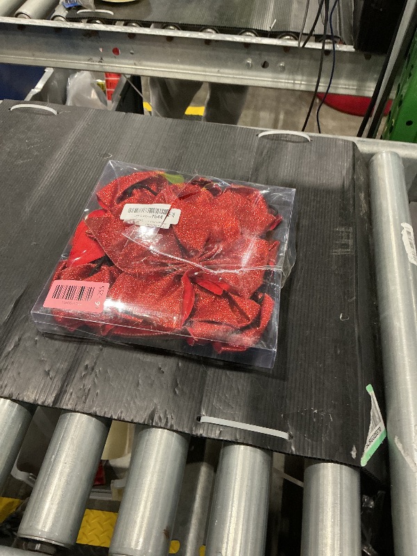 Photo 1 of *USED*
Oaoleer 12PCS 7" Large Glitter Cheer Hair Bows Ponytail Holder Elastic Band Handmade for Cheerleading Teen Girls College Sports (Glitter Red 12PCS)