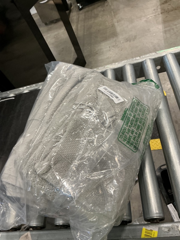 Photo 1 of *MISSING PARTS UNKNOWN*
Premium Staple Cotton Bathroom Towel Set - Gray 600 GSM 6-Piece Luxury Bath Towel Set 1 Stripe - 2 Bath Towels, 2 Hand Towels & 2 Washclothes Set - High Absorbent & Quick Dry for Gym, Spa, Hotel