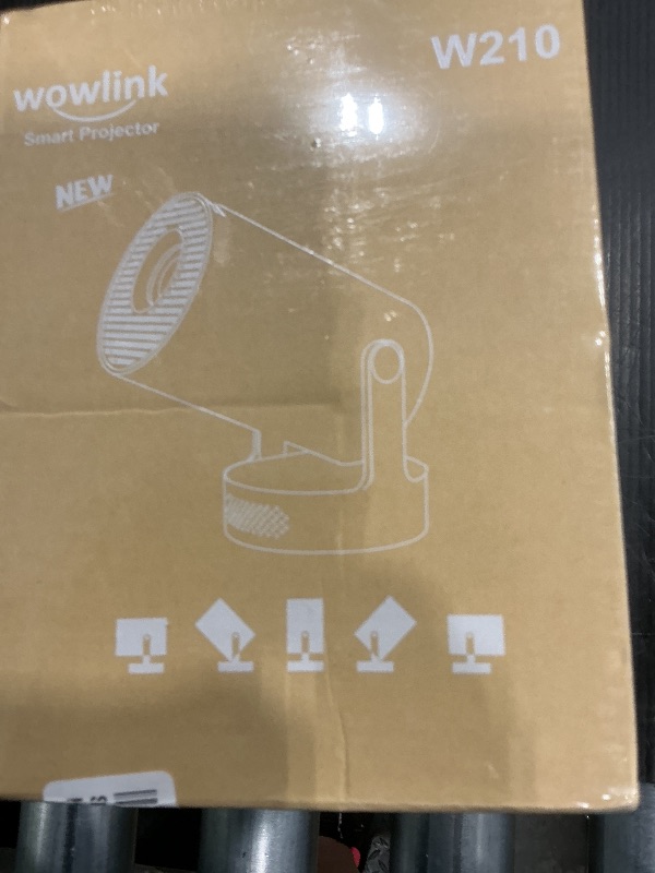 Photo 1 of [Built-in Apps & 2026 Upgraded] Mini Projector with WiFi 6 and Bluetooth 5.4 Support 4K 1080P Auto Keystone 180° Rotatable Projector Portable Compatibile with HDMI/TV Stick/Memory Stick/Laptop, White