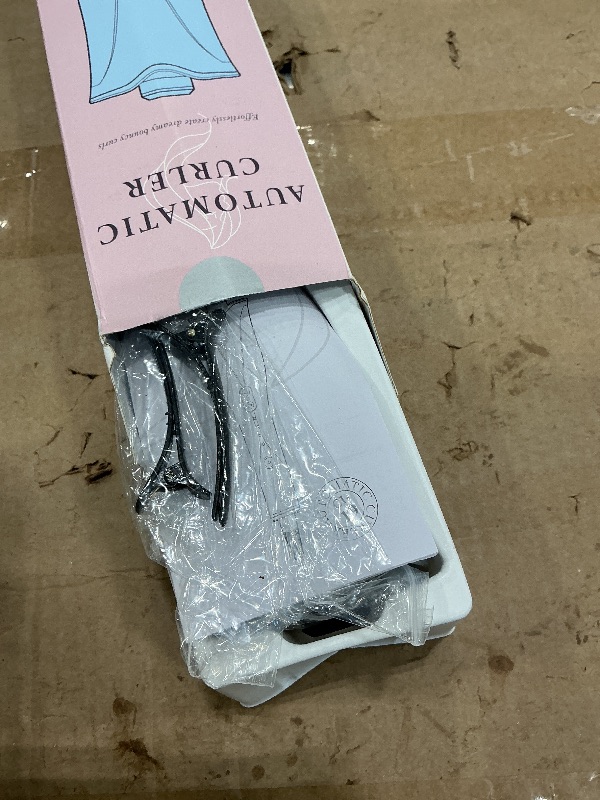 Photo 1 of *UNTESTED*
Auto Hair Curler, Automatic Curling Iron Wand with 4 Temperatures & 3 Timers, Curling Iron with 1" Large Rotating Barrel, Dual Voltage Auto Shut-Off Spin Iron for Hair Styling