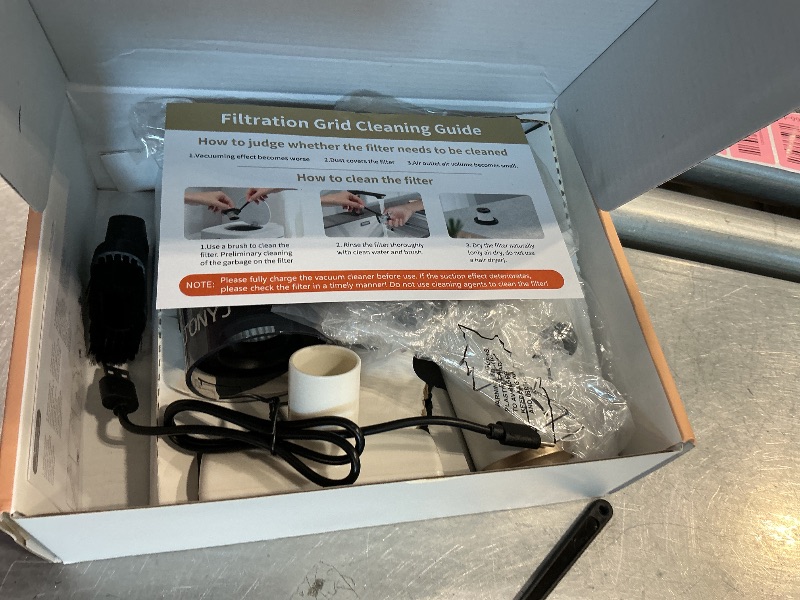 Photo 1 of *USED*
JONYJ Handheld Car Vacuum Cleaner, 16000PA Hand Held Vacuum Portable Cordless, 2 in 1 Air Duster and Vacuum Cleaner with LED Light, Multi-Nozzles, 120W High Power Mini Vacuum for Home, Pet, Office