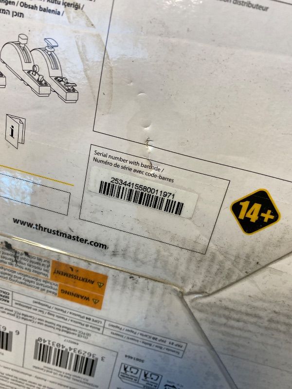 Photo 1 of *MISSING PARTS - Missing metal frame*
Thrustmaster TCA Captains Pack Airbus X Edition (XBOX Series X/S, PC) & Flying Clamp (Xbox Series X/S, PC)