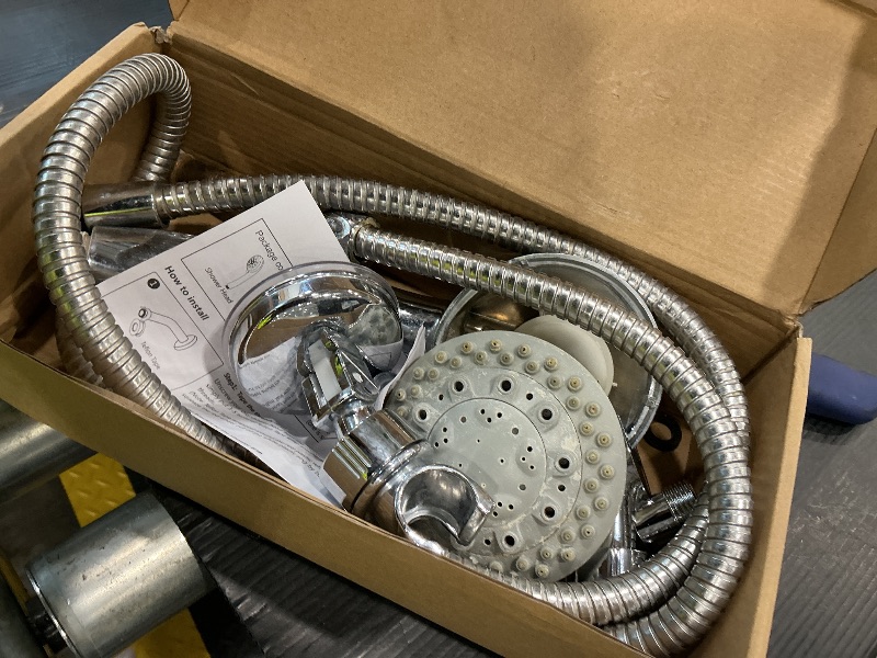 Photo 1 of ***VERY USED*** High Pressure 8-mode Handheld Shower Head with 5 ft Stainless Steel Hose and Adjustable Bracket, Built-in Power Wash to Clean Tub, Clean Corner,Tile & Pets