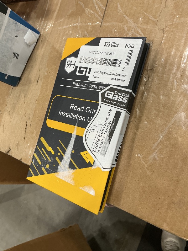 Photo 1 of [2+2 Pack] Glass Privacy Screen Protector for Samsung Galaxy S23 Ultra 5G, 9H Tempered Glass, Ultrasonic Fingerprint Compatible,HD Clear Anti-Spy Film for Galaxy S23 Ultra Glass Screen Protector