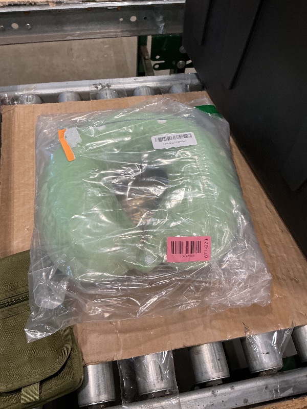 Photo 1 of Travel Pillow Set for Adults-Comfortable & Removable Machine Washable Cover, Neck Support Pillow Airplane Travel for Portable Plane Accessories-Green
