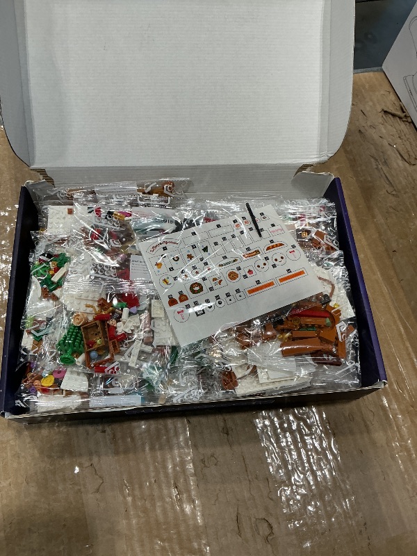 Photo 1 of *MISSING PARTS UNKNOWN*
PLAXSOON Christmas Gingerbread House Village Mini Building Set with Lights, 1955 PCS Holiday Village Building Block Toy with Xmas Tree Train Santa for Home Decor, Gift for Adults Kids Girls Boys 14+