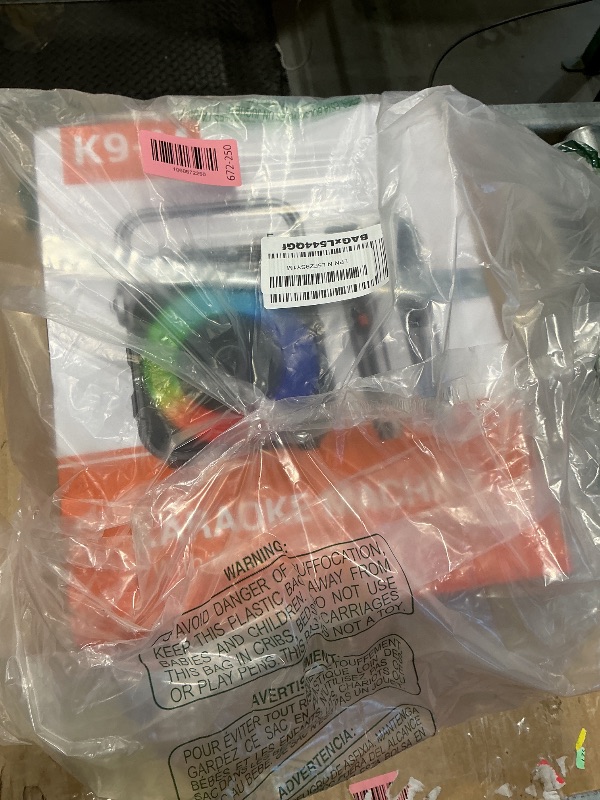 Photo 1 of *MINOR DAMAGE - USED*
Karaoke Machine, Portable Bluetooth Speaker with 2 Wireless Microphones for Adults & Kids with Lights, Karaoke Microphone with PA System Supports USB/TF/FM/AUX for Home Party Home System Packages