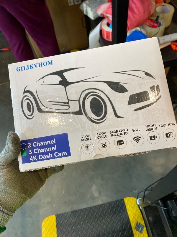 Photo 1 of *UNTESTED*
3 Channel 4K WiFi Dash Cam, 4K+1080P+1080P Front Inside and Rear, Triple Dash Camera with 32GB Card, APP Control, G-Sensor, 24 Hours Parking Mode, Loop Recording, Night Vision