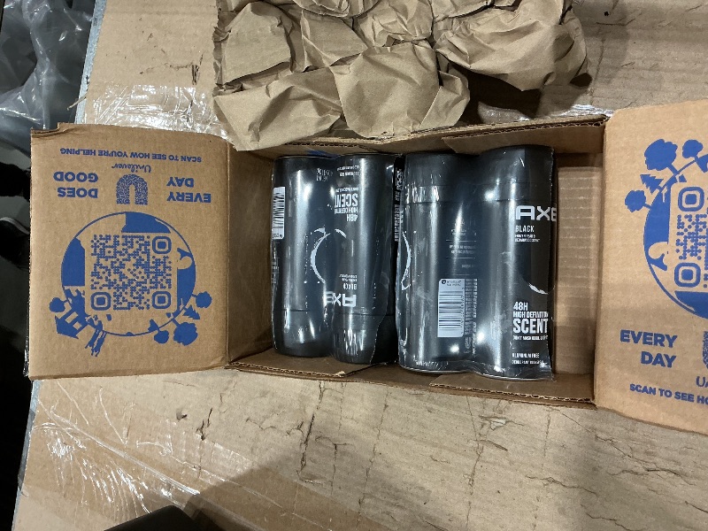 Photo 1 of **PARTIAL SET**
4 PCS AXE Body Spray Deodorant for Men Black for Long Lasting Odor Protection Frozen Pear & Sandalwood Men's Deodorant Formulated Without Aluminum 4.0 oz