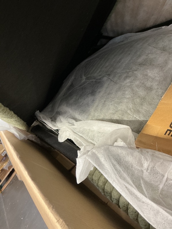 Photo 1 of **PARTIAL SET**
LINSY HOME Pull Out Sleeper Sofa Sectional Couches for Living Room, L Shaped Plush Corduroy Couch with Storage&USB Charging, Convertible Cloud Sectional Sofa Bed for Apartment, Green