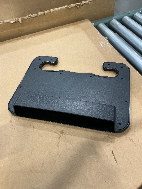 Photo 1 of  Car Eating Laptop Steering Wheel Desk Black Portable Car Steering Wheel Tray Desk Installation Eating And Drinking Rack