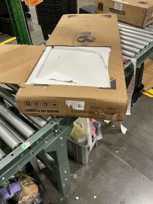 Photo 1 of ***PARTIAL SET*** COMHOMA Makeup Vanity Desk with Mirror and Lights, Large Vanity Table with 6 Drawers & 1 Storage Cabinet, White Bedroom Dresser Table for Girls, 3 Color Modes Adjustable Mirror, White