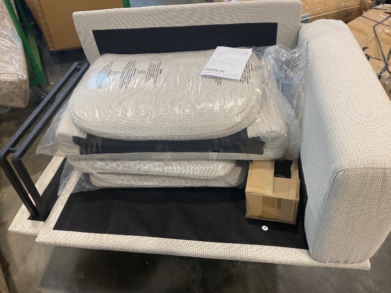 Photo 1 of *PARTIAL SET*
Marsail Modern 89 Inch Linen Fabric Sofa, 3-Seater Couch with Wide Armrests, Deep Cushions & Removable Washable Covers, Comfortable Living Room Furniture, Beige