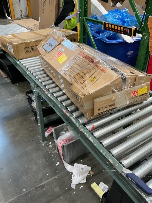 Photo 1 of ***FINAL SALE*** COMHOMA Vanity Desk with Lighted Mirror and Power Outlet, RGB LED Lights Makeup Vanity Set for Girls, Large Storage Capacity Dressing Table for Bedroom, 3 Lighting Modes Adjustable Brightness, White