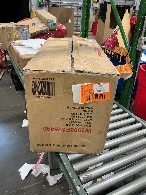 Photo 1 of *Partial set* Zevemomo 6-Piece Solid Wood Dining Table Set, Including 1 Dining Table, 4 Upholstered Chairs and 1 Bench, Wooden Legs Dining Table Set for Dining Room, Kitchen, Restaurant, Dark Grey