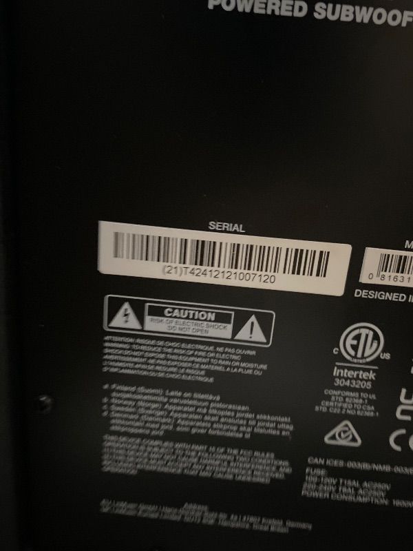 Photo 1 of ***DIFFERENT SN THEN BOX*** *USED*
ALTO TS15S 2500W 15" Subwoofer, Powered PA Speaker with 6 Selectable DSP Modes, Easy Setup, 132 dB, 3" Voice Coil, Superior Bass