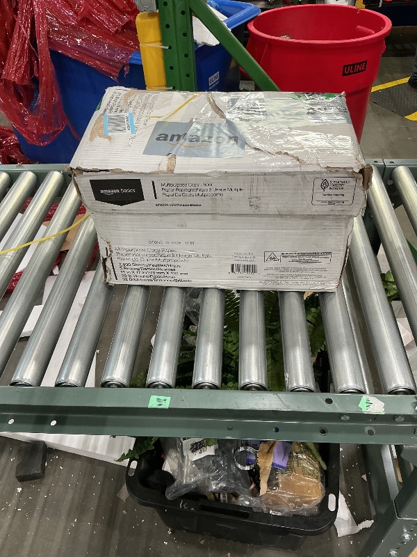 Photo 1 of *MISSING PARTS UNKNOWN*
Amazon Basics Multipurpose Copy Printer Paper, 20 lb, 11 x 17 Inches, 5 Reams (2,500 Sheets), 92 Bright, White