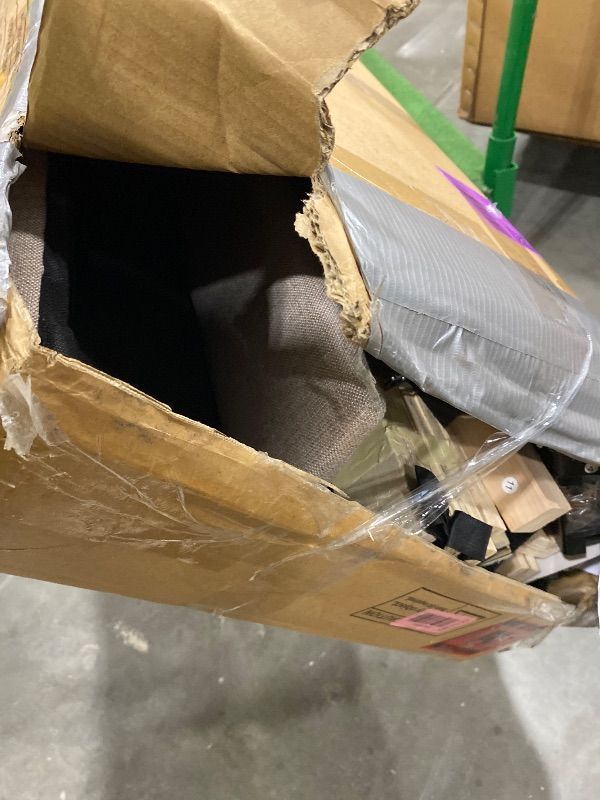 Photo 1 of **MISSING PARTS**
Novilla King Size Bed Frame with Adjustable Headboard Platform King Bed Frame Linen Fabric Upholstered Headboard, No Box Spring Needed, Noise-Free, Wooden Slats Support, Easy Assembly, Beige