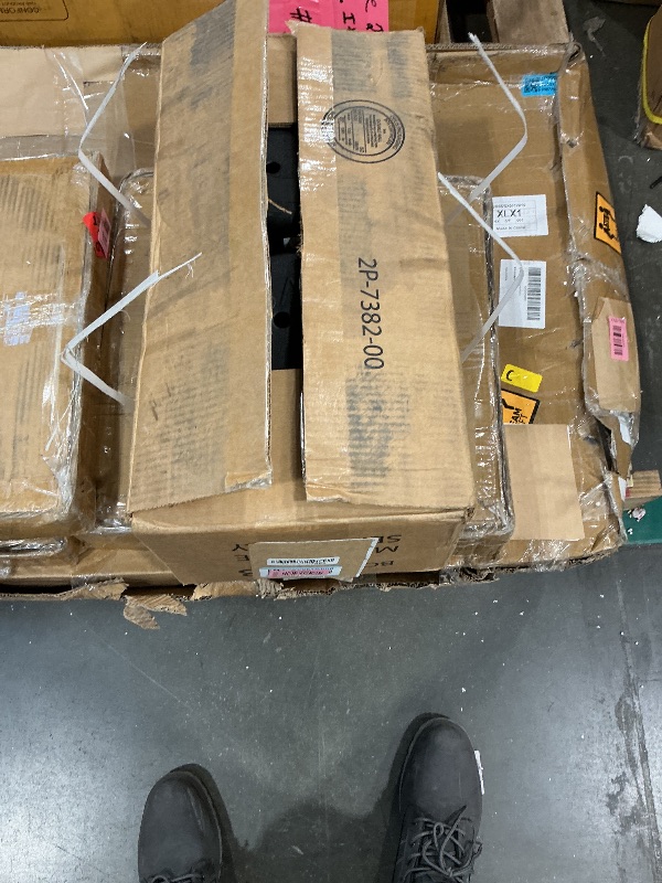 Photo 1 of **MISSING PARTS - See clerk notes**
US Weight 105 Pound Barbell Weight Set for Home Gym| Adjustable Weight Set with Two Dumbbell Bars and Full 6 Ft Bar, Black