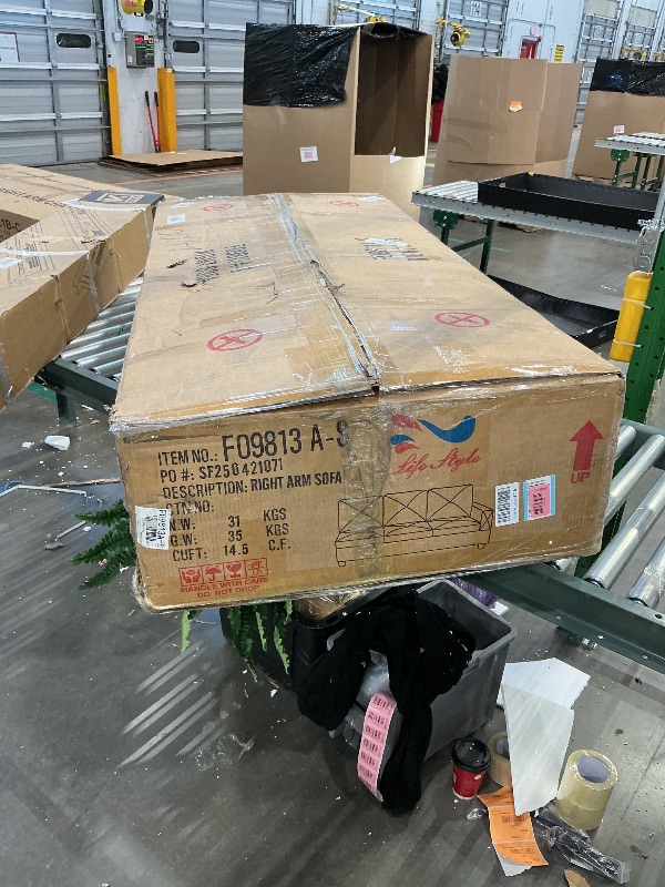 Photo 1 of *PARTIAL SET*
Lyngins L Shaped Couch Modern Sectional Couch Upholstered Microfiber Fabric 3 Pieces Sofas for Living Room with Chaise, Storage Ottoman for Office and Small Apartment, Midnight Blue