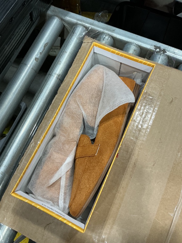 View 3 of *USED*
MUSSHOE Pointed Toe Women Flats?Slip-on Loafers Shoes?Comfortable Dressy Casual Business Office Ballet Flats for Working Women Aged 25-45 All Seasons,Tan Suede 9.5