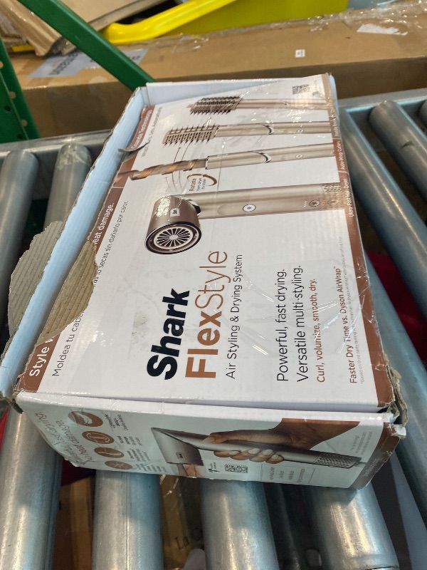 Photo 1 of **MISSING PARTS**
Shark HD430 FlexStyle Air Styling & Drying System, Powerful Hair Dryer Brush & Multi-Styler with Auto-Wrap Curlers, Paddle Brush, Oval Brush, Concentrator Attachment, Stone