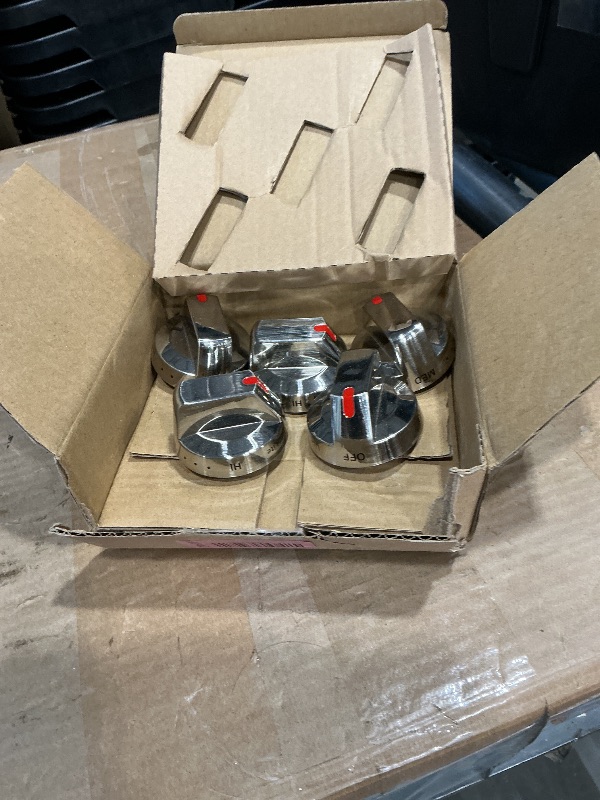 Photo 1 of ?5-Pack? Upgraded DG64-00473A Burner Control Dial Knob Range Oven Replacement Compatible with Samsung Gas Range/Oven/Stove,Sturdy Stainless Steel Reinforcement Ring.