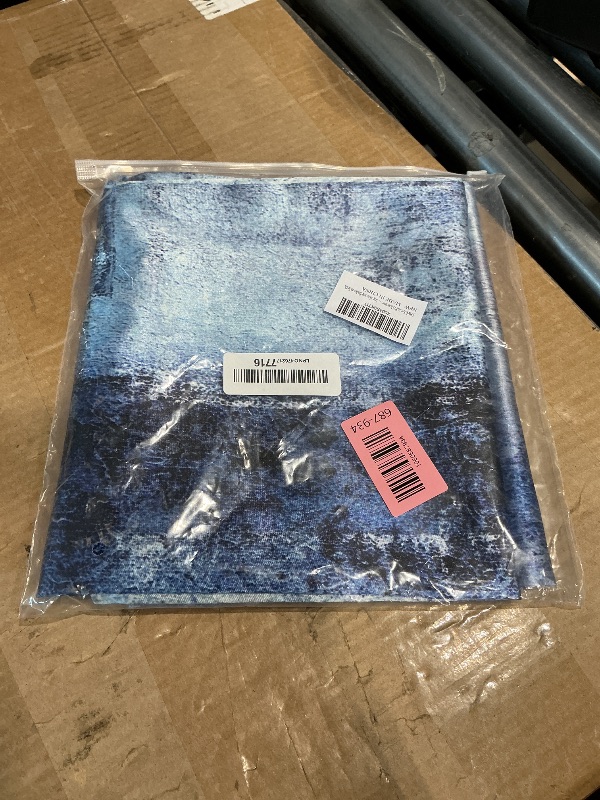 Photo 1 of 1 Pack Satin Pillowcase for Hair and Skin Blue and Grey Abstract Art Imitation Silk Pillowcase 20" x 36" with Hidden Zipper Soft Smooth Cooling Pillow Cover King Size for Bedroom Sofa