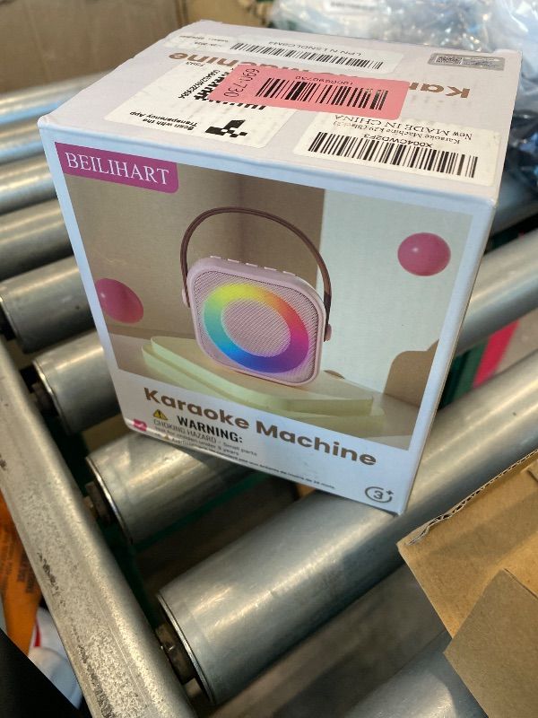 Photo 1 of *USED*
Mini Karaoke Machine, Portable Bluetooth Karaoke Speaker with 2 Wireless Microphones and Party Lights for Kids and Adults, Birthday Gifts for Girls Boys Family Home Party