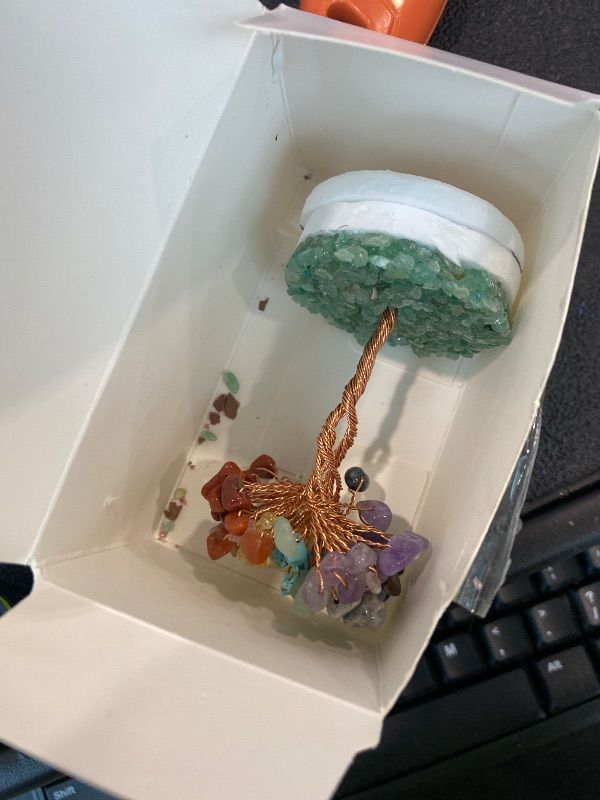 View 2 of ***MISSING POT*** Bosfante Crystal Tree of Life for Wealth & Prosperity,Seven Chakra Tree for Energy Balance,Crystal Decoration for Home