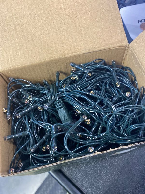 Photo 1 of *MISSING PARTS*
300 LED Color Changing Christmas String Lights, 100FT Warm White Multicolor Outdoor Fairy Lights with Remote, Timer, Memory, 8 Modes, Waterproof Christmas Tree Lights for Bedroom Classroom Patio Party