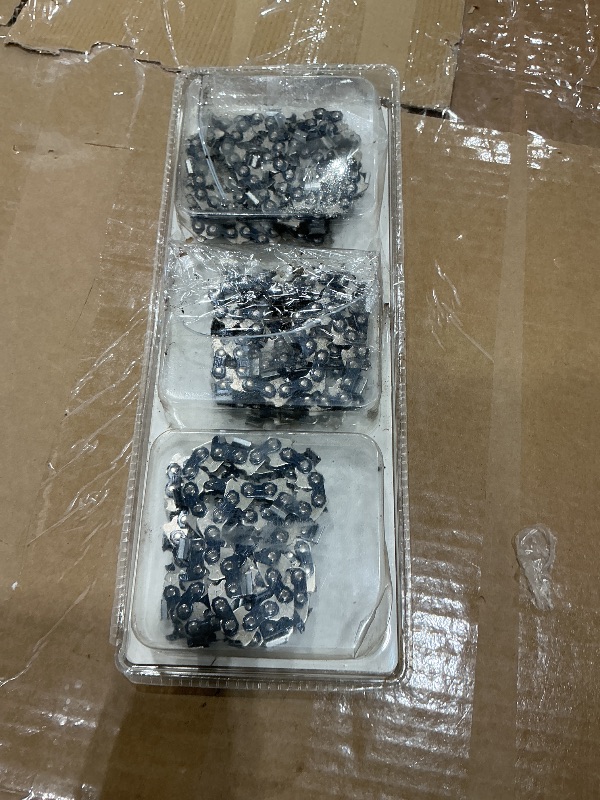 Photo 1 of ***VERY USED*** 20" Chainsaw Chain For Echo CS-590 TIMBER WOLF/CS-4400 72LPX70CQ, Poulan/Poulan Pro PP5020AV, PR5020203, 4000, 4200, 4400, McCulloch and More 3/8-.050-70DL(3 Chains)