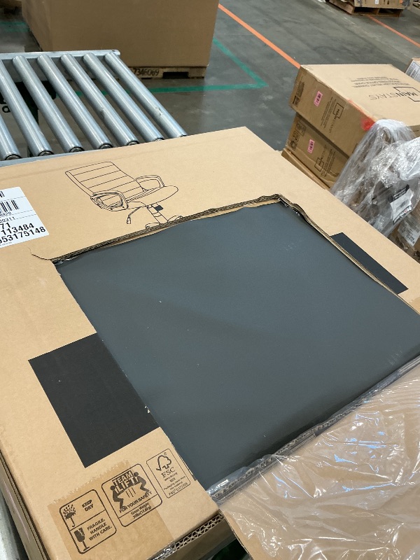 Photo 1 of *USED*
Mainstays Bonded Leather Mid-Back Manager's Office Chair, Gray