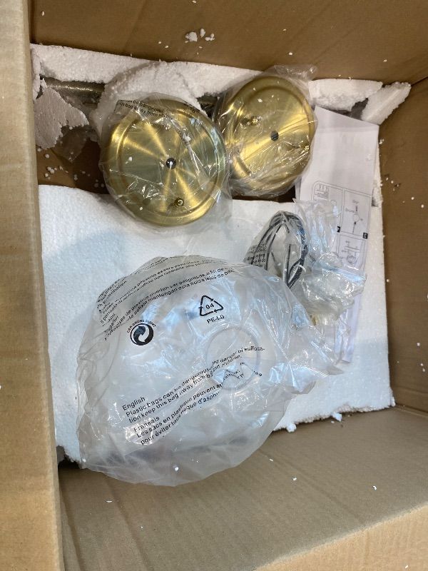 Photo 1 of *UNTESTED*
OUVR Pendant Lights Kitchen Island, Modern Gold Pendant Light with Clear Glass, 7 Inch Farmhouse Hanging Light Fixtures for Dining Room Entryway, Bedroom, Hallway, Farmhouse-
