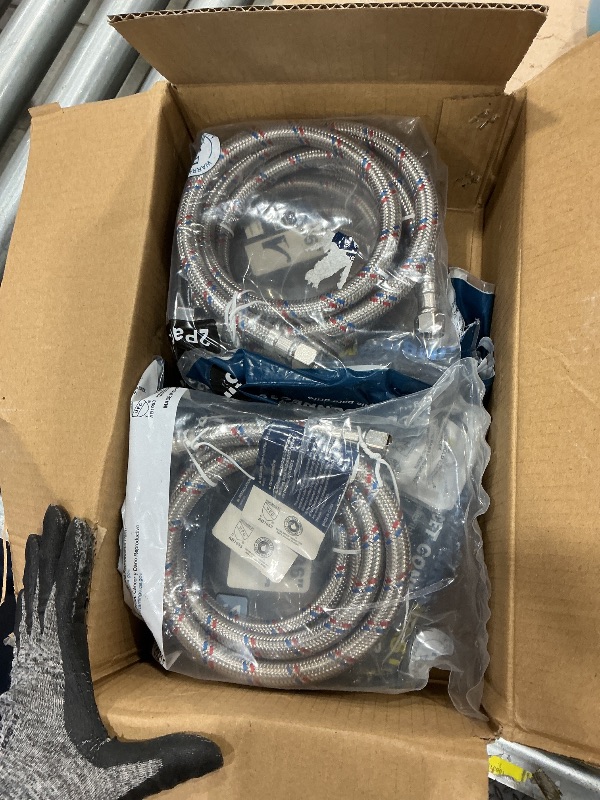 Photo 1 of [10-Pack] PLUMBINGMASTER Faucet Hose,Faucet Supply Lines (3/8" Comp x 1/2" FIP), Certified Safe Supply Lines for Bathroom Faucet (36 inch)