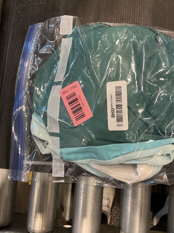 Photo 1 of *MINOR DAMAGE - USED*
Daci Green Color Block Bandeau Tankini Swimsuits for Women - Two Piece Ruched Tummy Control Bathing Suit Strapless Swimwear with Bottom XL