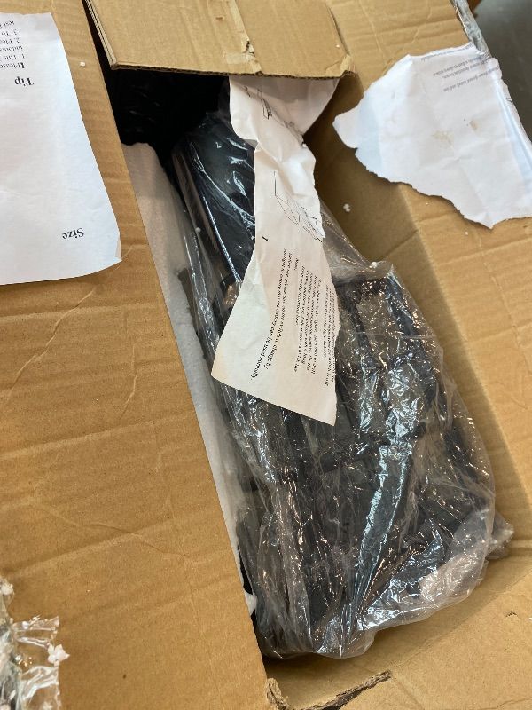 Photo 1 of *MINOR DAMAGE - USED*
16.5" Solar Post Lights, Dusk to Dawn Outdoor Post Lights Solar Lamp Post Light, Black Lamp Posts Outdoor Lighting with Pier Mount Base, Waterproof Outdoor Light Post for Yard Garden Pathway, 1 Pack