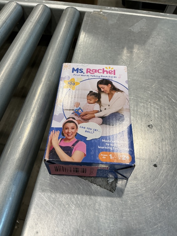 Photo 1 of *USED*
Ms. Rachel Official First Words Talking Flash Cards with Electronic Reader, 100 Words, Educational Toys & Toddler Toys for Girls & Boys Ages 1-2+