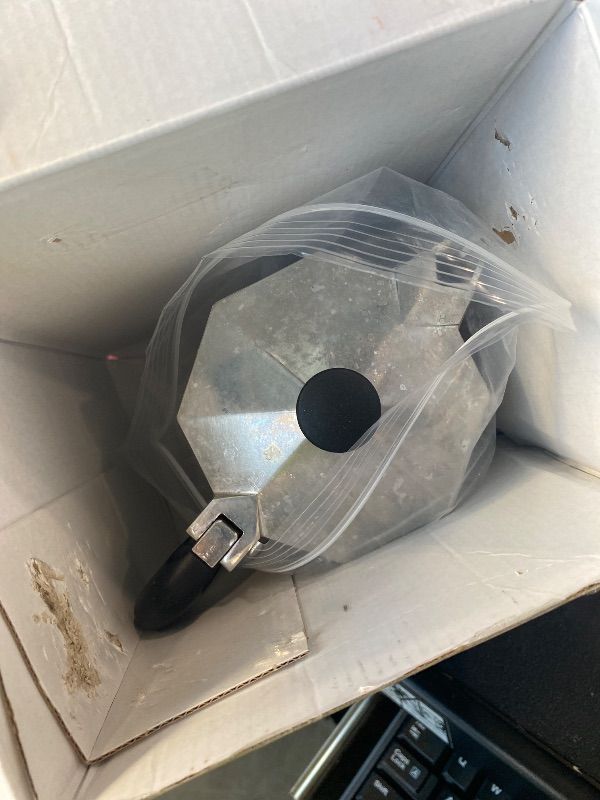 Photo 1 of **MAJOR DAMAGE**
Bialetti - Moka Express: Iconic Stovetop Espresso Maker, Makes Real Italian Coffee, Moka Pot 9 Cups (14 Oz - 420 Ml), Aluminium, Silver