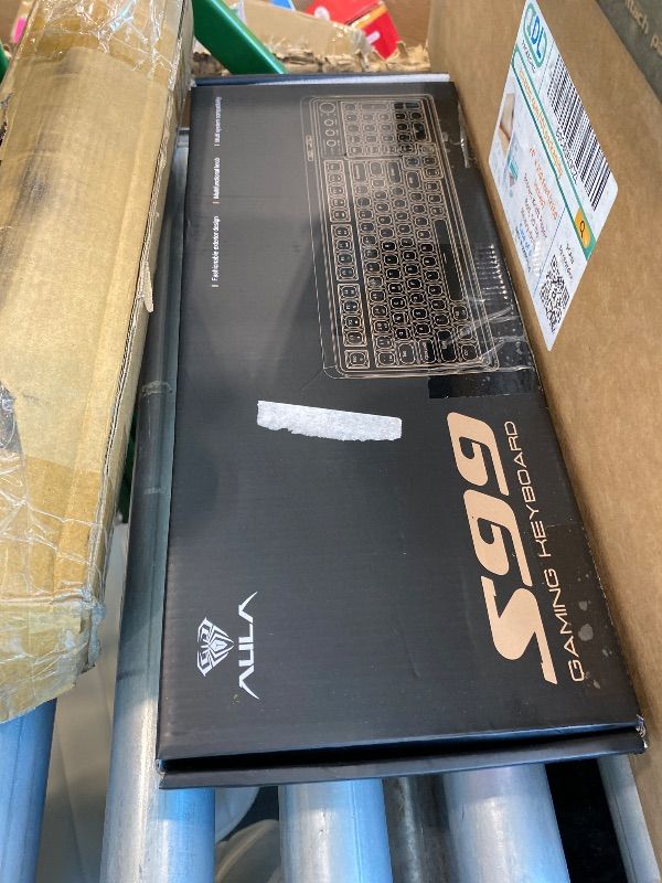 Photo 1 of *MINOR DAMAGE - USED*
AULA 99 Key Keyboard, Wireless Gaming Keyboard Bluetooth Computer Keyboards Creamy Cute with Number Pad RGB Backlit Tri-Mode BT/2.4GHz/USB-C - Pink