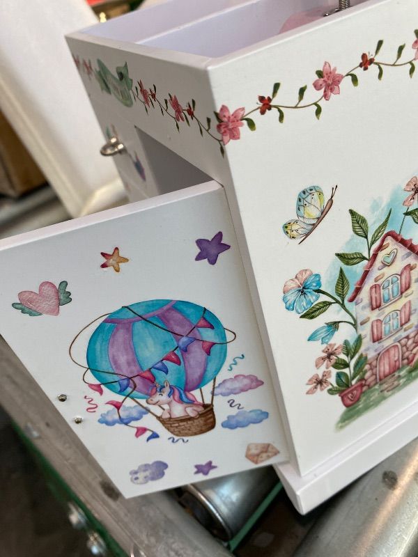 Photo 1 of **MINOR DAMAGE**
Pretty Me Unicorn Musical Jewelry Box for Kids - Gifts for Girls, Ages 3-8, Best Princess Room Toys Gift for Age 3, 4, 5, 6, 7, 8 Year Old Little Girl - Birthday Present Toy Ideas Music