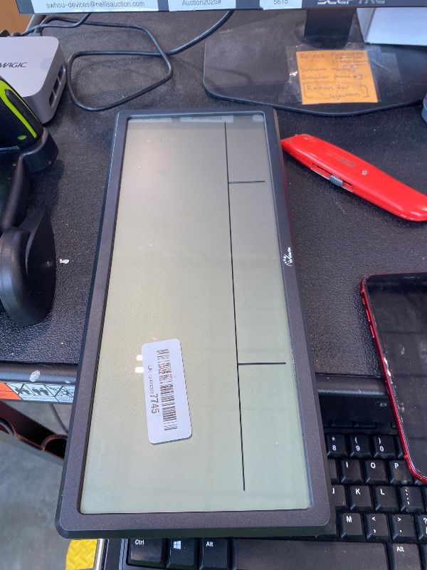 Photo 1 of ***MISSING REMOTE*** WallarGe Atomic Clock with Indoor Outdoor Temperature - Easy to Read - Self Setting, 14.5'' Jumbo Auto Set Digital Wall Clock Battery Operated