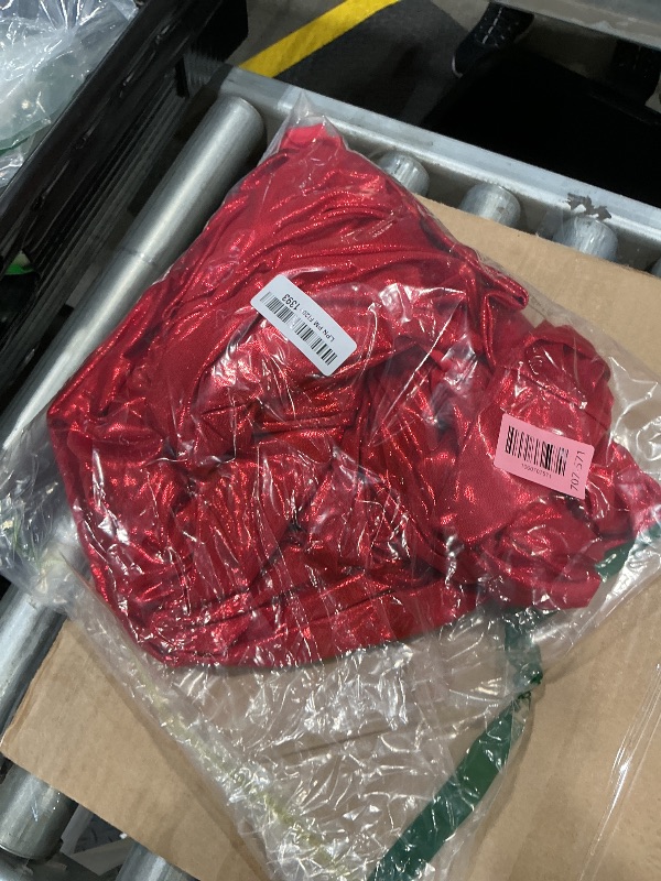 Photo 1 of ***MISSING ONE*** PartyVillage 10x10FT Red Sequin Christmas Backdrop Curtain -2 Panels 5x10FT Wrinkle Free Shimmer Back Drop Cloth, Glitter Backdrop Drapes for Photography, Birthday, Wedding, Christmas Background