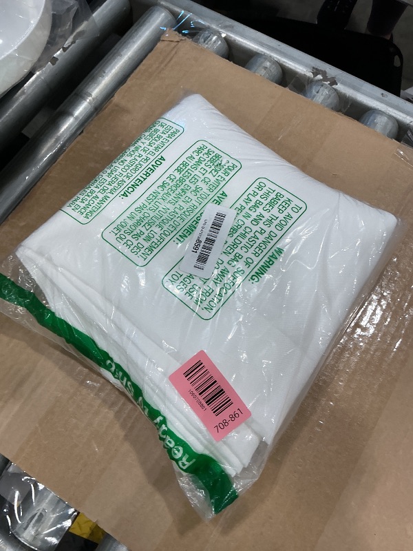 Photo 1 of 10 ft × 10 ft White Backdrop Curtain for Wedding Decor Holiday Party - White Wedding Backdrop Polyester Photography Backdrop Drapes Baby Shower Birthday Privacy Sliding Curtains Home Decor, 2 Panels