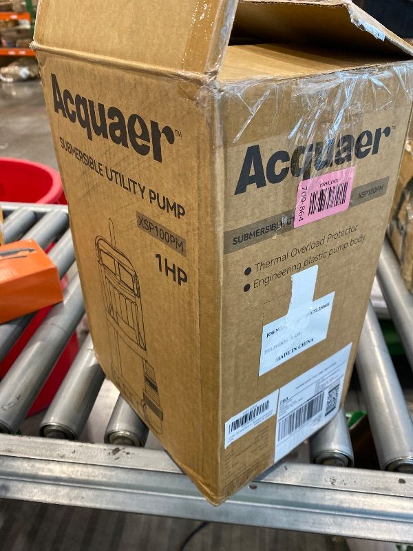 Photo 1 of *USED*
Acquaer 1HP Sump Pump, 4345GPH Submersible Water Pump for Water Removal in Hot Tubs, Pools, Basements, and Garden Ponds