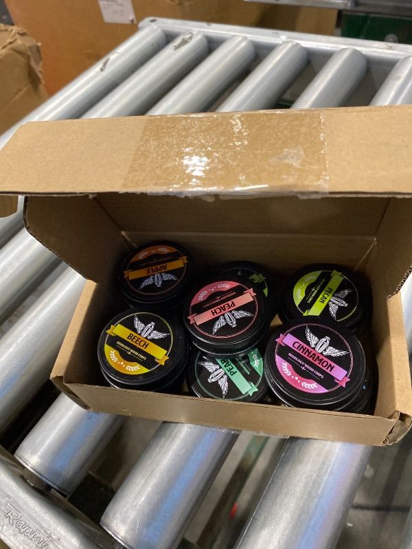 Photo 1 of **MISSING PIECES**
Natural Wood Chips for Cocktail Smoker, 12 Flavors Wood Chips Including Apple,Cherry,Oak,Mesquite,Pecan,Pear,Peach,Hickory,Beech,Organge, Rosemary,Cinnamon, Gifts for Men,Dad,Husband