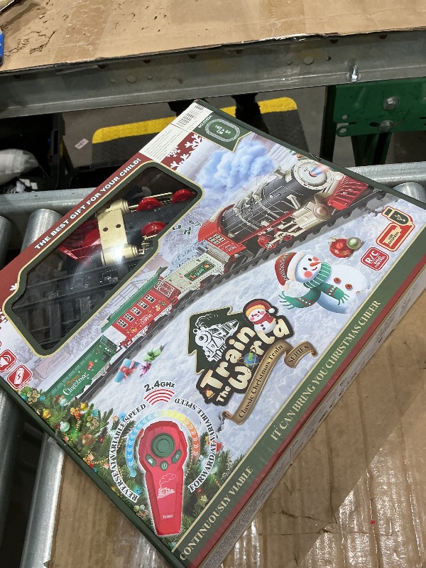 Photo 1 of ** SOLD AS IS, NO REFUND/RETURN** SEE COMMENTS!
XINGYING Christmas Train - Remote Control Train Set w/Steam Light & Sound, Electric Train Toys for Around Under Christmas Tree, Rechargeable Toy Train for Boys Girls Toddler Model Train Set for Kids