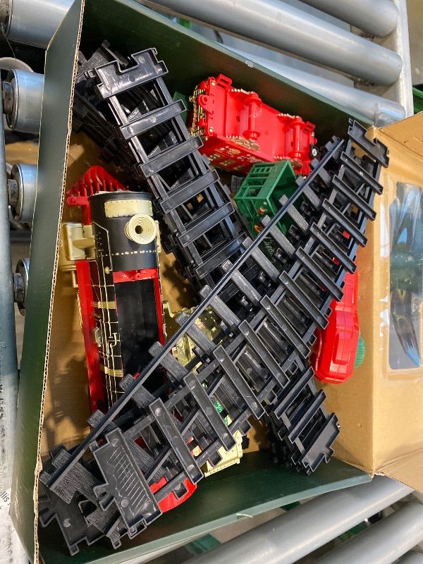 Photo 1 of ** SOLD AS IS, NO REFUND/RETURN** SEE COMMENTS!
XINGYING Christmas Train - Remote Control Train Set w/Steam Light & Sound, Electric Train Toys for Around Under Christmas Tree, Rechargeable Toy Train for Boys Girls Toddler Model Train Set for Kids